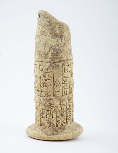 Five Babylonian clay Foundation Cones, Cuneiform...