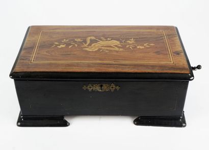 Swiss made music box, mechanical with a 20...
