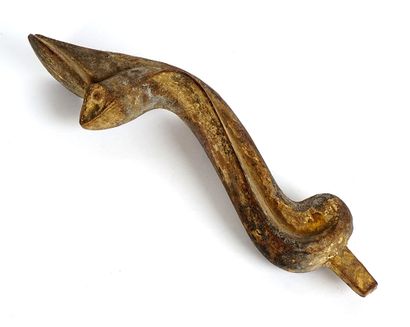 Egyptian wooden Uraeus, Ptolemaic period...