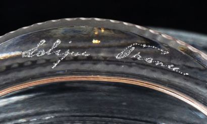 Lalique vase Saint-Marc model, oval shaped...