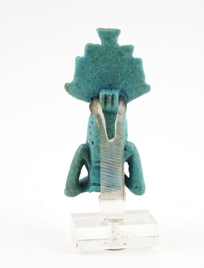 Fragmented faience amulet of the Egyptian...