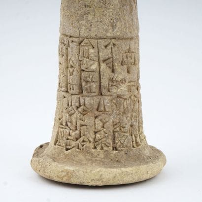 Five Babylonian clay Foundation Cones, Cuneiform...