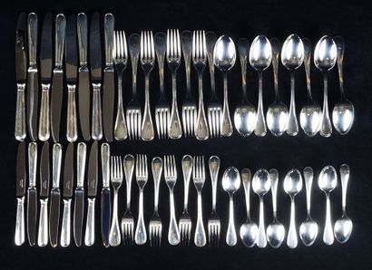 Christofle cutlery ALBI collection in silvery...