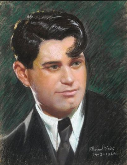 BICCHI, Ottorino (1878-1949)
Portrait d'homme...