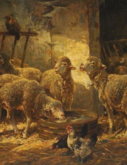 JACQUE, Charles Emile (1813-1894)
Bergerie...
