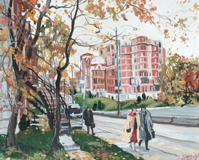 HARRISON, Ingrid (1935-)

Urban Scene

Oil...
