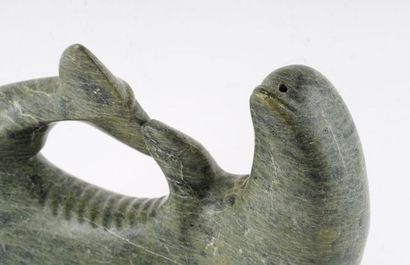 INUIT SCHOOL (20th c.)

Narwal

Soapstone...
