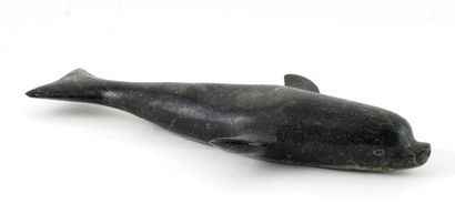 INUIT SCHOOL (20th c.)

Narwal

Soapstone...