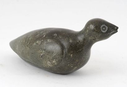 INUIT SCHOOL (20th c.)

Bird

Soapstone sculpture

11x23cm...