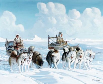 FERNANDEZ, Amneris (1950-)

Dog Sled Ride

Oil...
