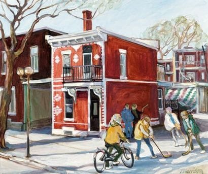 HARRISON, Ingrid (1935-)

Hockey Game in...