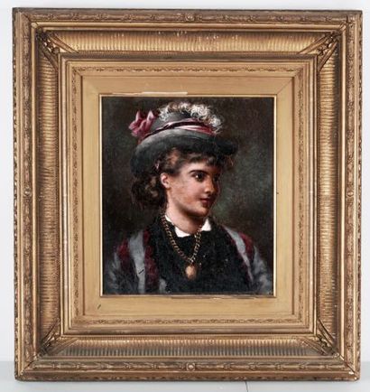 ÉCOLE EUROPÉENNE XIXe

Portrait of a lady...