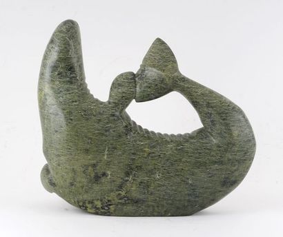 INUIT SCHOOL (20th c.)

Narwal

Soapstone...