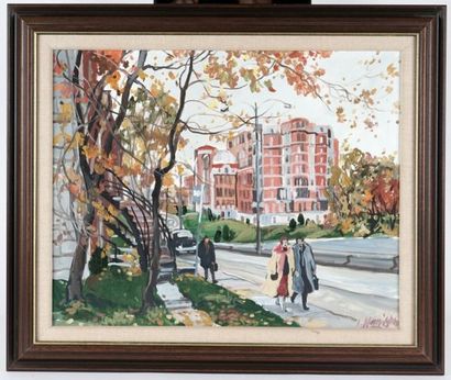 HARRISON, Ingrid (1935-)

Urban Scene

Oil...