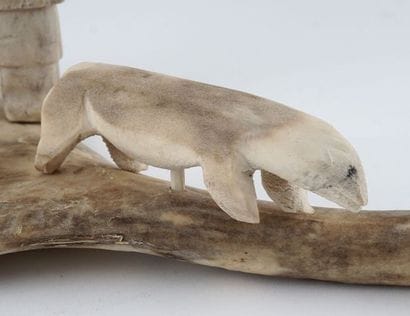INUIT SCHOOL (20th c.)

On the Hunt

Bone...