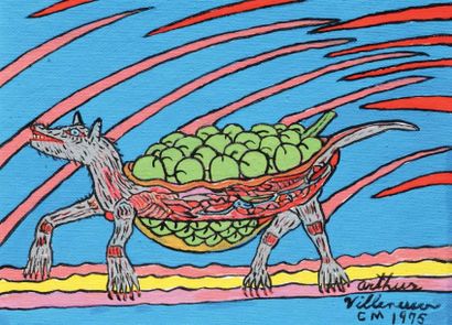 VILLENEUVE, Arthur (1910-1990)
Chien porteur...