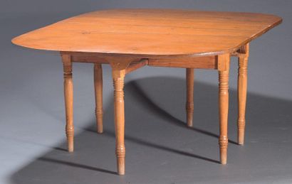 TABLE de salle à manger en bois massif à...
