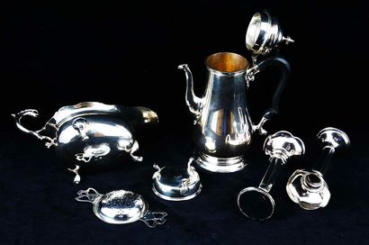 Lot de pièces en argent sterling anglais...