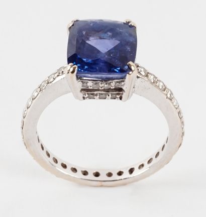 OR 18K SAPHIR 5.0 CT DIAMANTS / 18K GOLD...