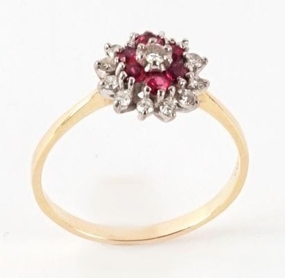 18K GOLD DIAMONDS RUBIES

18K yellow gold...