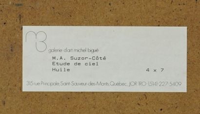 SUZOR-COTÉ, Marc Aurèle de Foy (1869-1937)

