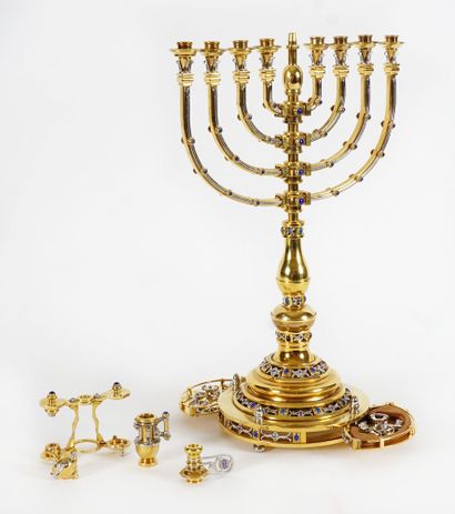 SWED MASTERS WORKSHOP - Menorah à huit branches,...