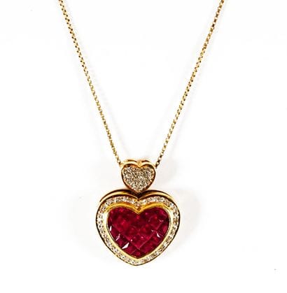 OR 14K RUBIS DIAMANTS / 14K GOLD

 RUBIES...