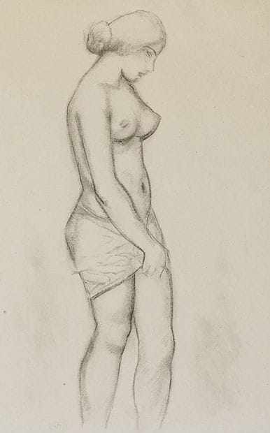 MAILLOL, Aristide (1861-1944)

Nu debout

Fusain

Signé...