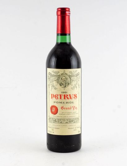 Pétrus 1981

Pomerol Appellation Contrôlée

Niveau...