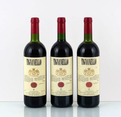 Tignanello 1991, 1993 1994 - 3 bouteille...