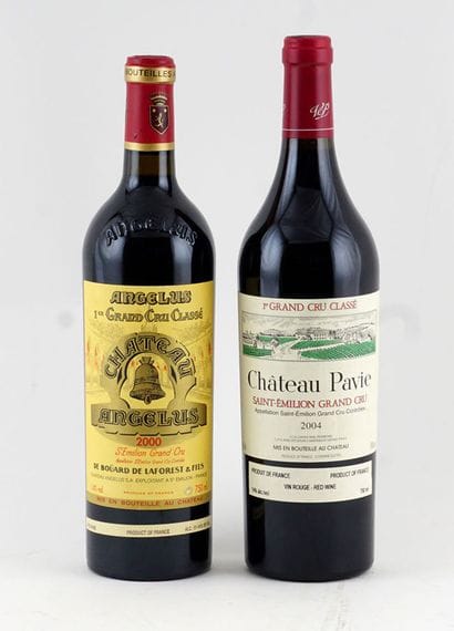 Château Angélus 2000 Château Pavie 2004 -...