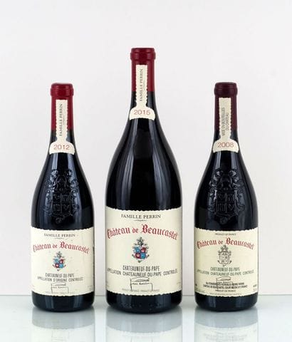Château de Beaucastel 2008, 2012 2015 (M)...