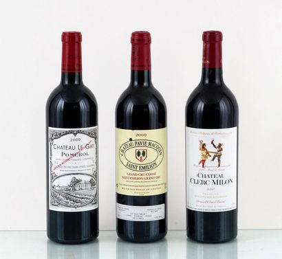 Le Gay 2009, Pavie Macquin 2000 Clerc Milon...