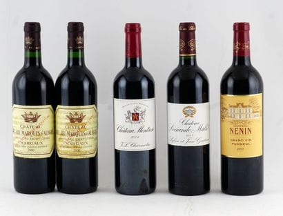 Sélection de Vins de Bordeaux - 5 boutei...