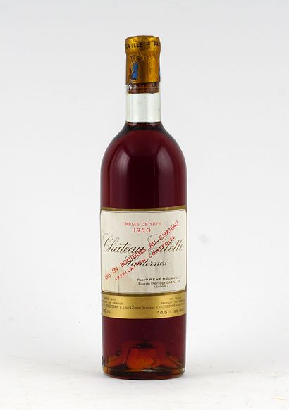 Château Gilette Crème de Tête 1950
Sauternes...