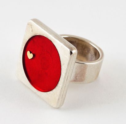 SCHLUEP, WALTER (1931-2016)

Silver ring,...