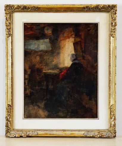 STACQUET, Henri (1838-1906)

By the fire

Watercolour

Signe...