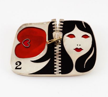 SCHLUEP, WALTER (1931-2016)

Enamelled silver...