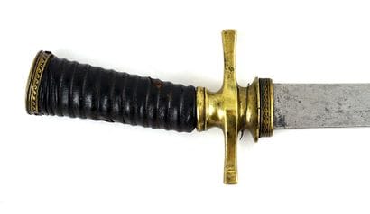 Dagger of venerie. Mounting in bronze and...