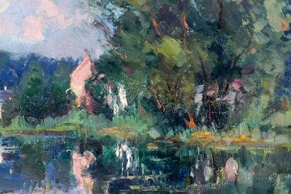 EUROPEAN SCHOOL, EARLY 20TH C.

Lake scene

Oil...