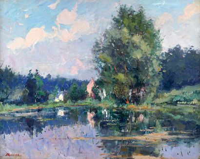 EUROPEAN SCHOOL, EARLY 20TH C.

Lake scene

Oil...