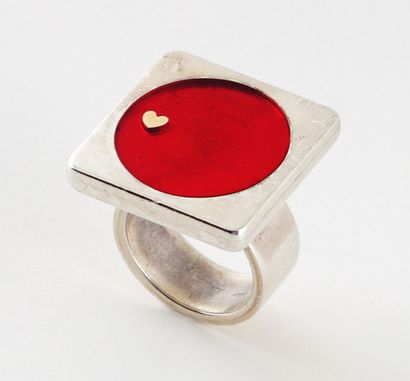 SCHLUEP, WALTER (1931-2016)

Silver ring,...