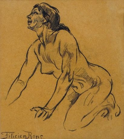 ROPS, Félicien (1833-1898)

Untitled - Nude

Charcoal...