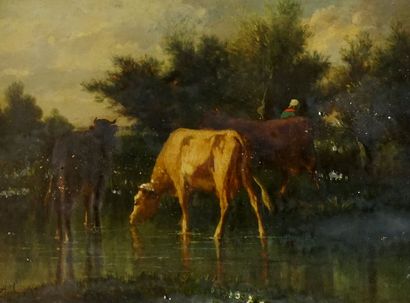 CORTES, André (1866-?)

Cows at the stream

Signed...