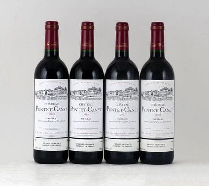 Château Pontet-Canet 2003 - 4 bouteilles