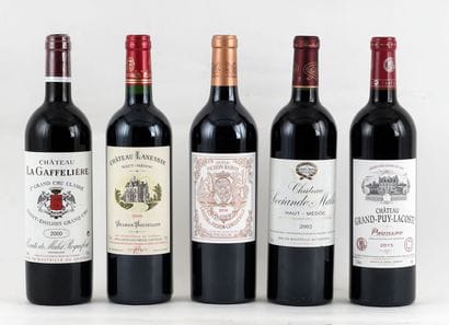 Sélection de Vins de Bordeaux - 5 boutei...
