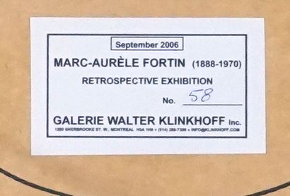 FORTIN, Marc-Aurèle (1888-1970)
