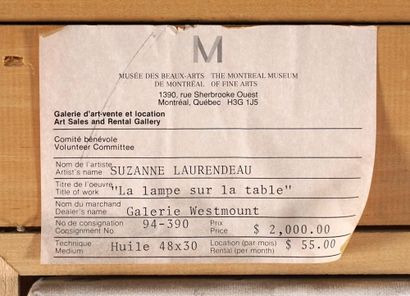 LAURENDEAU, Suzanne (1942-2016)
