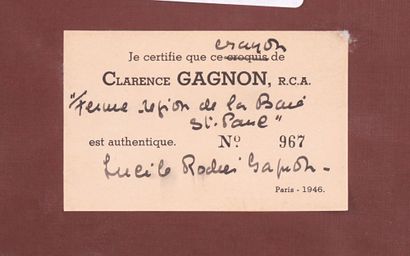 GAGNON, Clarence (1881 - 1942)
