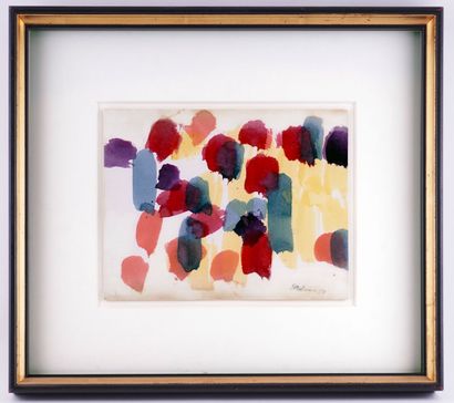 MOLINARI, Guido (1933-2004)
Sans titre 
Aquarelle...